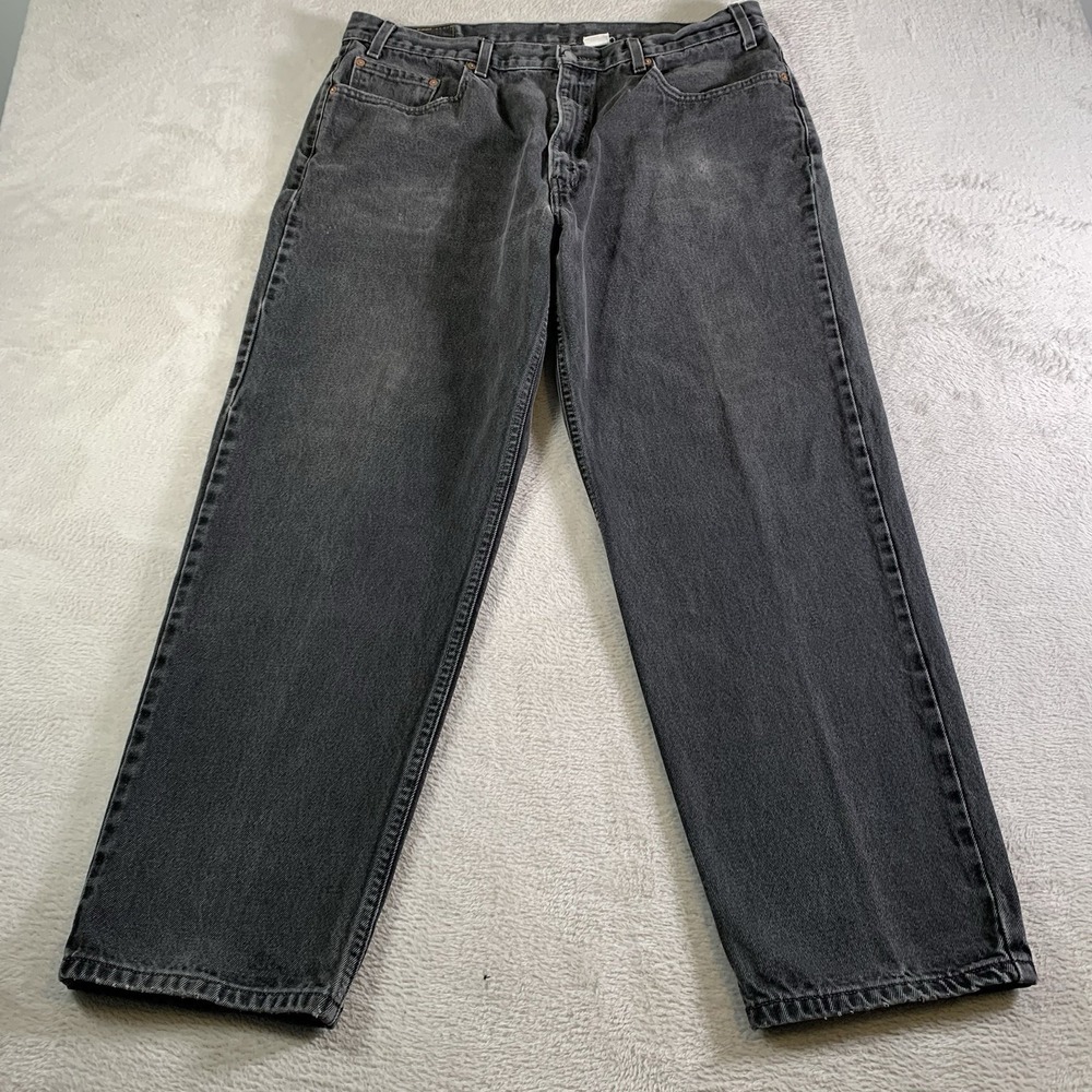 Vintage Levis 550 Jeans Mens 38x29 (Tag 40x30) Gray Medium Wash Relaxed Tapered - Picture 3 of 15